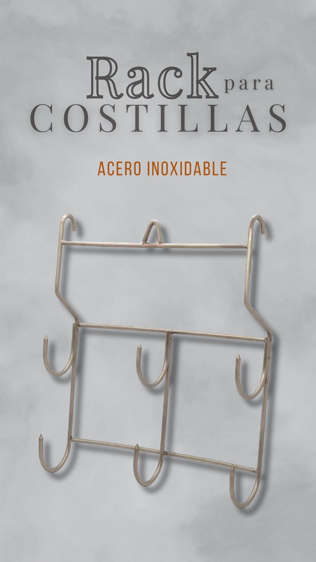 Rack para Ahumar Costillas en Acero Inoxidable