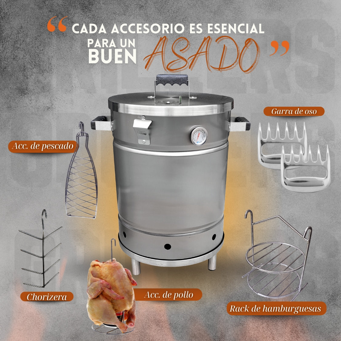 Accesorios para complementar tu Barril Ahumador
