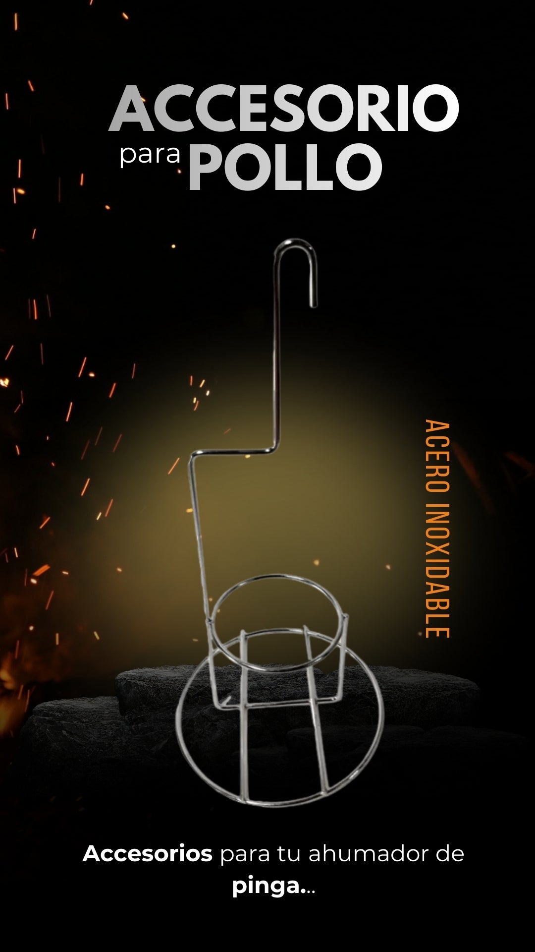 Accesorio para Ahumar Pollo al Barril