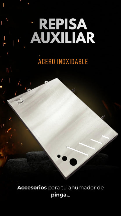 Repisa Mesa Auxiliar para Barril en Acero Inoxidable