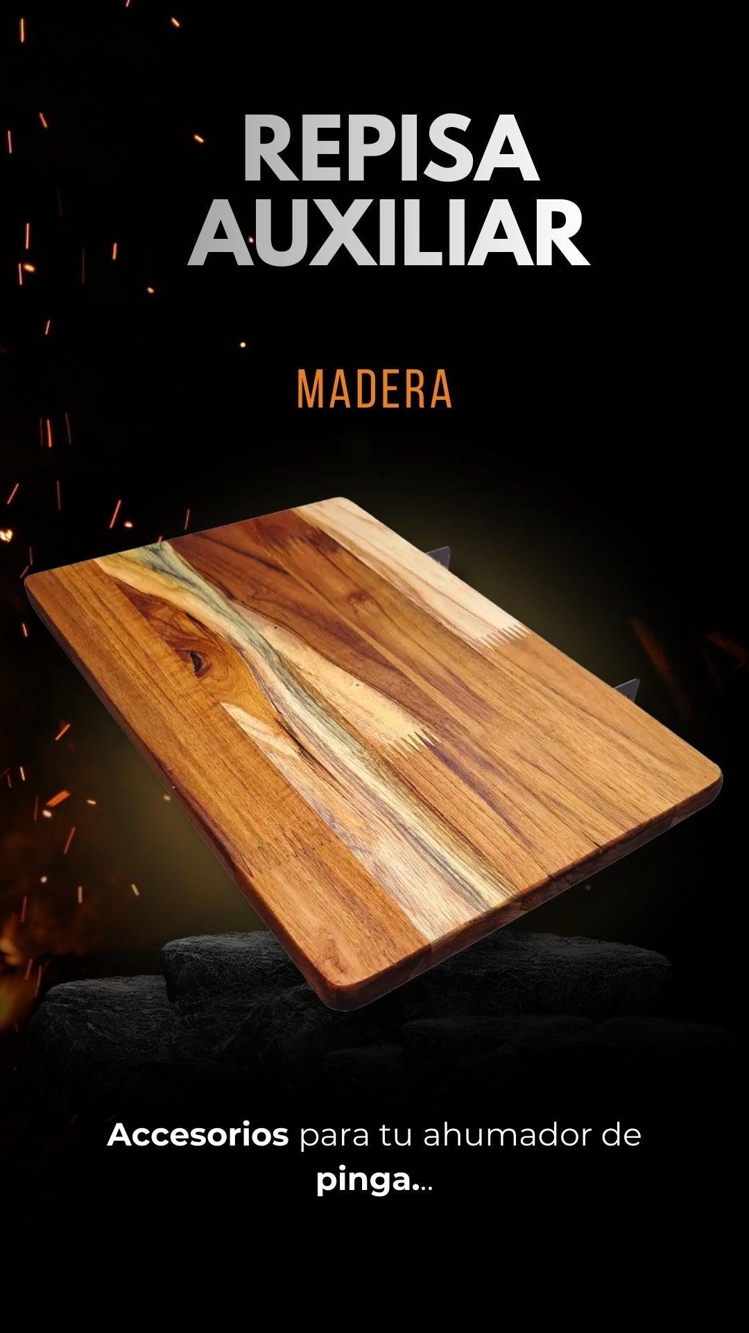 Repisa Mesa Auxiliar para Barril en Madera