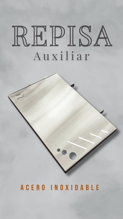 Repisa Mesa Auxiliar para Barril en Acero Inoxidable