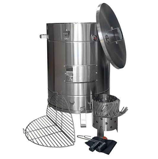 Barril Ahumador Mamut en Aacero Inoxidable