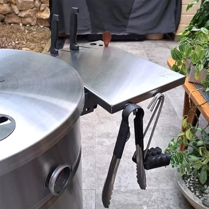 Repisa Mesa Auxiliar para Barril en Acero Inoxidable