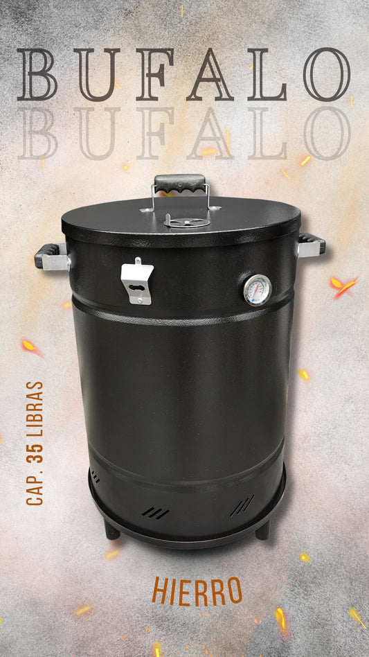 Barril Ahumador Bufalo en Hierro